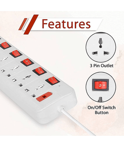 Socket Extension Boards (White, 2.5 m)